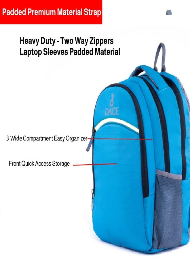 Dace Laptop Bag Blue Casual Waterproof Laptop Backpack/Office Bag/School Bag/College Bag/Business Bag/Unisex Travel Backpack Plain Quick Front Pocket - Image 5